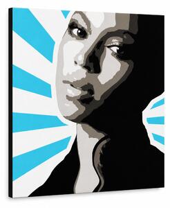 Ručně malovaný obraz POP Art BEYONCÉ 1 kus bey5 - 50x50 cm