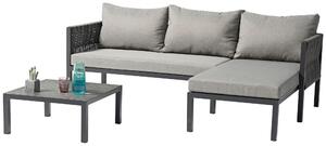 ZAHRADNÍ SEDACÍ SOUPRAVA, 8dílné, kov, plast, textil Ambia Garden