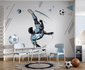 Fototapeta Fotbalista kopající do míče, Fotbalové fototapety, Populární fototapety, u98736 - Tapeko.co.cz
