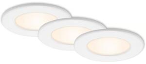 SADA 3x LED Koupelnové podhledové svítidlo LED/6W/230V 3000K IP44 bílá