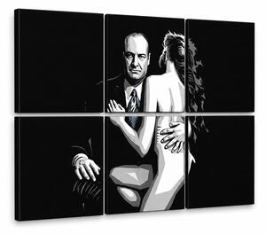 Ručně malovaný obraz POP Art SOPRANOS 6 dílů sop2 - 90x60 cm