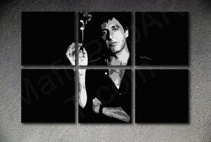 Zjizvená tvář - AL PACINO 6dílný obraz na stěnu POP ART