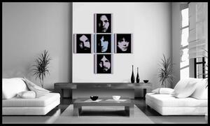 Ručně malovaný obraz POP Art Pink Floyd 4 dílná pf