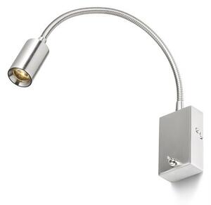 VERSA nástěnná matný nikl 230V LED 3W 40° 3000K, 240lm - RED - DESIGN RENDL