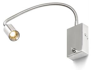 VERSA nástěnná matný nikl 230V LED 3W 40° 3000K, 240lm - RED - DESIGN RENDL