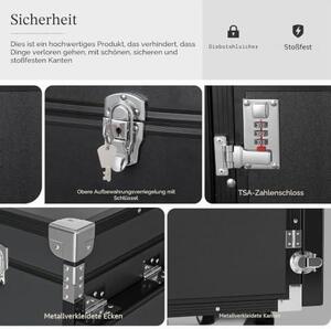 Přenosný stolek na nehty, skládací stolek na manikúru s kolečky, kosmetický vozík na kolečkách pro výuku nehtové modeláže, 2 stolní kosmetické vozíky, černá barva
