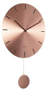 Designové kyvadlové nástěnné hodiny 5863CO Karlsson 47cm