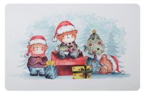 Vánoční prostírání na stůl pro děti medvídci 43,5x28,5 cm