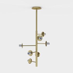 ACB Iluminacion Závěsné svítidlo PARMA, ⌀ 15 cm, 7xE27 15W Barva: Zlatá