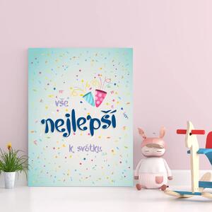 Sablio Dárková cedulka Vše nejlepší k svátku: 30x40 cm