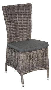 Ratanové křeslo jídelní BORNEO LUXURY (šedá)