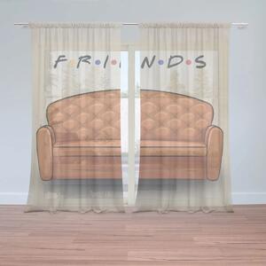 Sablio Záclony Seriál přátelé FRIENDS Gauč: 2ks 150x250cm