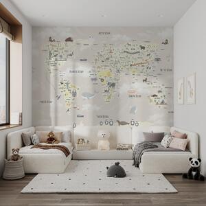 Fototapeta Mapa světa, Fototapety - Muralas.cz