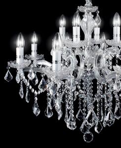 Ideal Lux - Křišťálový lustr na řetězu FLORIAN 18xE14/40W/230V pr. 86 cm čirá