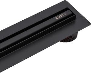 Balneo Slim & Low ProLine Black odtokový žlábek s černou mřížkou 70 cm černá A0401020201-2