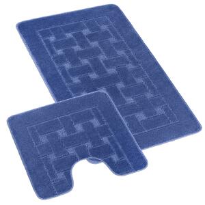 BELLATEX SADA BANY 60x100 + 60x50 cm - s výkrojem Modrá sada 60x100, 60x50 cm