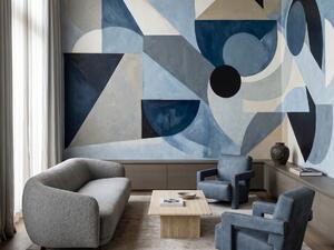 FUGU Moderní geometrická art tapeta – Avant Pulse Materiál: Digitální eko vlies - klasická tapeta nesamolepicí