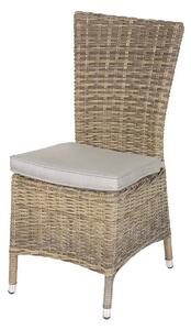 Ratanové křeslo jídelní BORNEO LUXURY (hnědá)