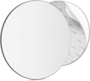 Zrcadlo do sprchy – Akryl – Nástěnný držák na nůžky – Nerozbitné akrylátové sklo – 17,5 cm – Průhledné