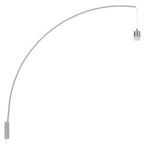 BEND nástěnná oblouková základna matný nikl 230V E27 42W - RED - DESIGN RENDL