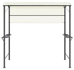 Pavilon se střechou, pergola, sluneční clona, zahradní stan, zahradní pavilon pro zastřešení terasy, rozměry 220x110x200 cm, barva: krémová