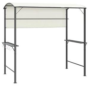 Pavilon se střechou, pergola, sluneční clona, zahradní stan, zahradní pavilon pro zastřešení terasy, rozměry 220x110x200 cm, barva: krémová