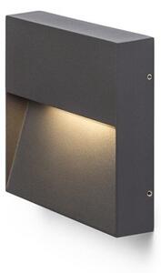 AQILA SQ nástěnná antracitová 230V LED 6W IP54 3000K - RED - DESIGN RENDL