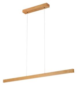 LED Lustr na lanku VERDE LED/18W/230V 3000K 106 cm dub
