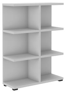 Regál MORE 06 | 83,2 x 112,5 cm | světle šedá | lamino o síle 28 mm, záda 16 mm