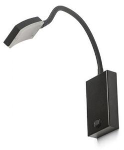 FRISCO W nástěnná černá 230V LED 4.2W 120° 3000K - RED - DESIGN RENDL