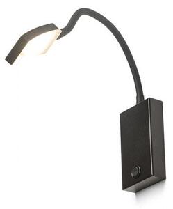 FRISCO W nástěnná černá 230V LED 4.2W 120° 3000K - RED - DESIGN RENDL