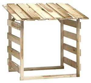 Pergola se střechou, rozměry 100x90x100 cm, impregnované borové dřevo, volně stojící – pergola, altán na grilování