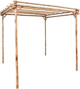 Pergola z bambusu, rozměry 170x170x220 cm, vhodná do zahrady, na terasu nebo do venkovních prostor
