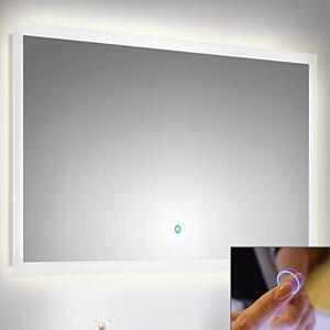 LED skříňka se zrcadlem do koupelny, 120 cm, s dotykovým ovládáním a LED podsvícením