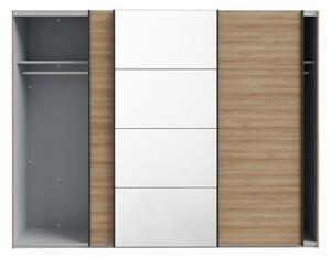 Zrcadlová třídveřová skříň s posuvnými dveřmi HIGH ROCK