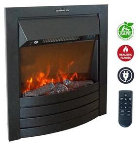 Elektrický krb - Lagos - Výkon 2000 wattů - Vestavěný krb - Plug & Play - Snadná instalace - Dekorační krb