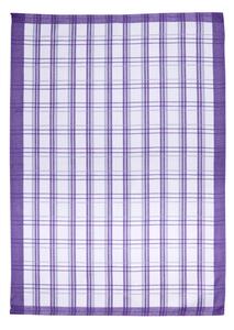 Sleep Well Utěrky egyptská bavlna - tradiční kárování fialová Velikost: 50*70 cm