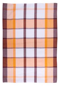 Sleep Well Utěrky egyptská bavlna - kárování oranžové Velikost: 50*70 cm