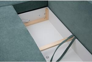 Zelená rohová sedaci souprava NELLY se 2 úložnými prostory