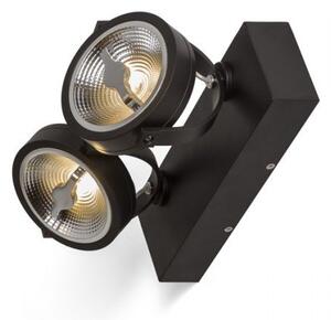 KELLY LED II DIMM nástěnná černá 230V LED 2x12W 24° 3000K - RED - DESIGN RENDL