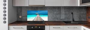 Panel do kuchyně Dřevěné molo pksh-65540351