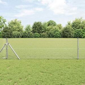 Svařovaný drátěný plot, stříbrná barva, 0,4 x 25 m. Robustní kovový plot pro zahradu, odolný a trvanlivý, slouží jako ochrana soukromí na zahradě a terase. Snadná montáž, odolný proti povětrnostním vlivům. Sada svařovaného plotu