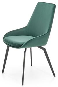 Jídelní židle SCK-479 tmavě zelená/černá