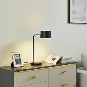Stolní lampa Lindby Kaida, černá, kov