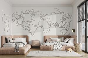Fototapeta Mapa světa, Designové fototapety na zeď, Populární fototapety, u99731 - Tapeko.co.cz
