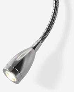 PERTH nástěnná s LED bodovkou béžová/bílá chrom 230V E14 LED 15+3W 30° 3000K - RED - DESIGN RENDL