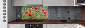 Dekorační panel sklo Plolní květiny pksh-65958845