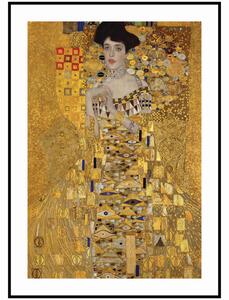 Gustav Klimt - Zlatá Adele Rozměr plakátu: A4 (21 x 29,7 cm)