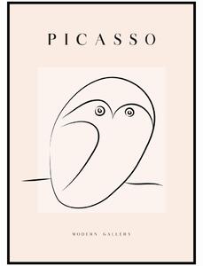 Pablo Picasso - Sova Rozměr plakátu: A4 (21 x 29,7 cm)