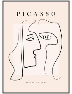 Pablo Picasso - Obličej Rozměr plakátu: A4 (21 x 29,7 cm)